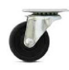 RUEDA T/NP C/BASE 100mm (4”)