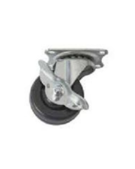 RUEDA T/NP C/BASE Y FRENO 100mm (4″)