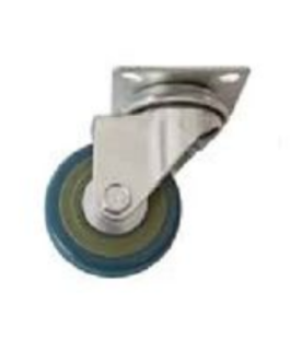 RUEDA GRIS C/BASE 75mm (3″)