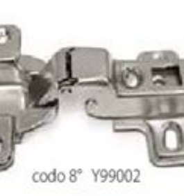 BIS.CAZOLETA P/MUEBLE 35mm C/BASE CODO 9°
